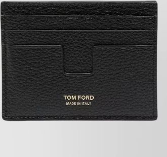 Tom Ford grain leather t line card holder