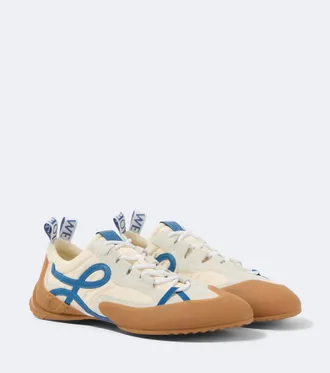 Loewe Grip Anagram suede-trimmed sneakers