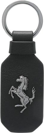 Ferrari Portachiavi Prancing Horse in pelle - Nero