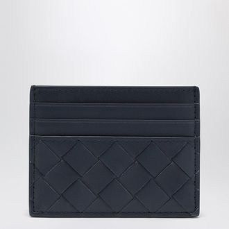Bottega Veneta Card holder Abyss/Cypress in Intrecciato