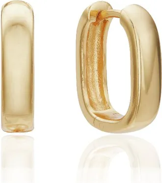 Lily & Roo Gold Thick Squared Hoop Earrings