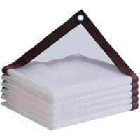 OEM Lona Transparente Impermeable Y Duradera, Ideal Para Jardines, Resistente A La Lluvia, Fabricada En Vinilo Transparente Con Ojales, Perfecta Para Cubr