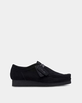 Clarks Wallabee EVO Shoe - Black Suede
