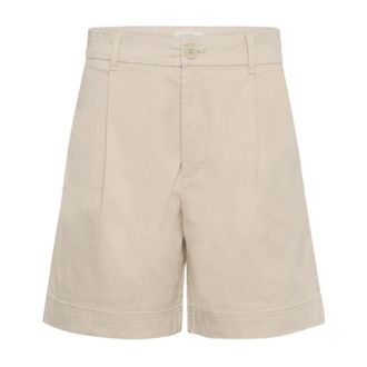 Part Two Renata Shorts - Dames - Korte Broeken - Beige - XS - Katoen - Korte Broeken