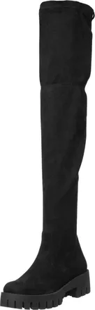 Cesare Gaspari Schoenen, Dames, Zwart, 39 EU, Su&egrave;de, Over-the-Knee Laarzen van Su&egrave;de