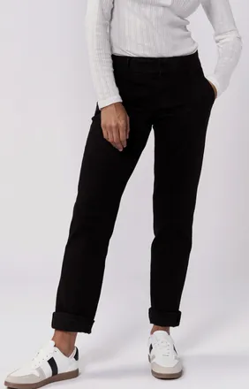 Dear John Denim Hampton Trouser Cut Pant In Black