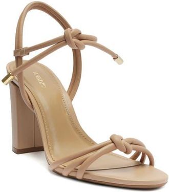 Arezzo Camila Ankle Strap Sandal in True Sand Leather at Nordstrom, Size 7.5