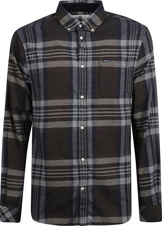 Barbour Dovedale Shirt - Heren - Casual Overhemden - Bruin - 2XL - Katoen - Overhemden