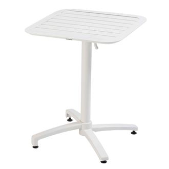 Oviala Mesa reclinable 60 x 60 cm blanco