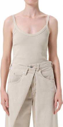 A Gold E Jordan Tank Top In Rice Grass