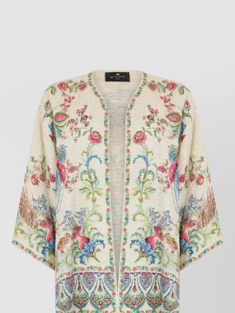 Etro floral-print kimono jacket