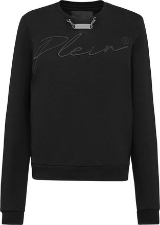Philipp Plein Leisurewear Sweatshirt LS Embroidery Signature
