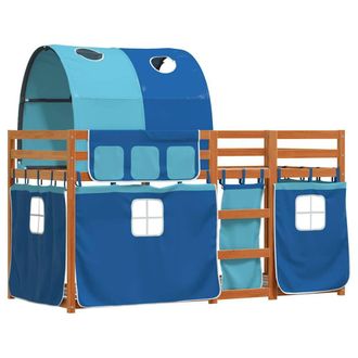 Berkfield Home Elegant Bunk Bed without Mattress Blue 80x200 cm Solid Wood Pine