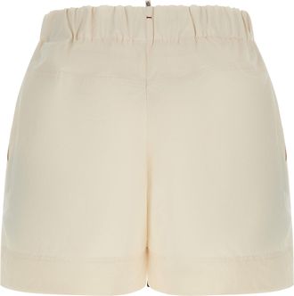 Moncler Womens White Polyester Bermuda Shorts