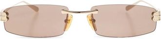 Balenciaga Sunglasses, female, Yellow, Size: ONE SIZE Gossip Rectangle Sunglasses