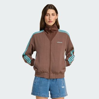 adidas Originals ADIDAS Originals Womens Tailored Tracksuit Jacket - Brown - Size X-Small
