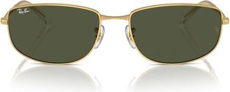 Ray-Ban Sunglasses Rb3732 001/31 Gold/Green Unisex
