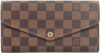 Louis Vuitton Damier Brown Damier Canvas Damier Canvas Long Wallet (Bi-Fold) (Pre-Owned)