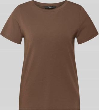 Max Mara Regular Fit T-Shirt aus Baumwoll-Mix Modell MULTIF in Mittelbraun, Gr&ouml;&szlig;e XXL
