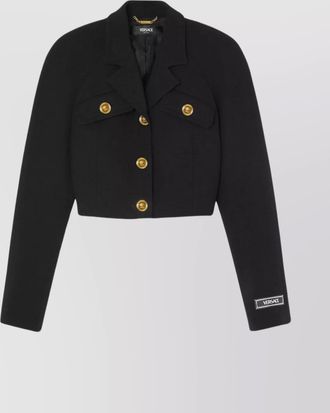Versace virgin wool cropped jacket