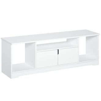 HOMCOM Mueble de tv 120x30x41 cm blanco