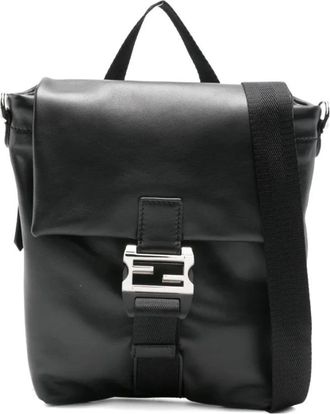 Fendi Cross Body Bags, male, Black, Size: ONE SIZE Baguette Crossbody