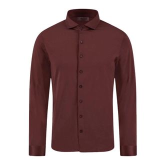 Gran Sasso 60120 Long Sleeve Shirt - Heren - Casual Overhemden - Rood - 3XL - Katoen - Overhemden