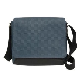 Louis Vuitton Pre-owned Cross Body Bags, male, Blue, Size: ONE SIZE Pre-owned District PM