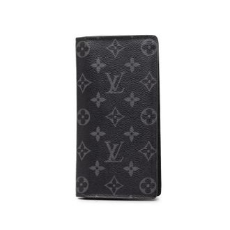 Louis Vuitton Pre-owned Wallets, female, Black, Size: ONE SIZE Pre-owned Brazza Wallet