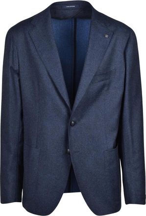 Tagliatore Heren, Pakken, Blauw, Maat: 4XL Wol