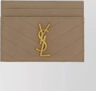 Saint Laurent quilted calfskin card holder