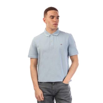 GANT Heren Shield Logo Poloshirt (Blauw)