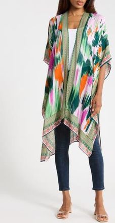 Nordstrom Rack Lightweight Print Ruana in Color Cascade at Nordstrom Rack
