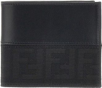 Fendi FF jacquard bi-fold wallet Man One Size