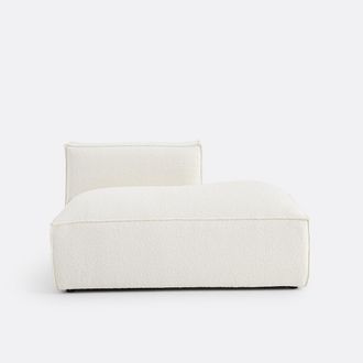 La Redoute Interieurs Rechtse loungebank in bouclette, Seven