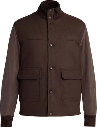 Moncler Urvalis Jacket - Heren - Jassen - Bruin - Maat: XL Wol