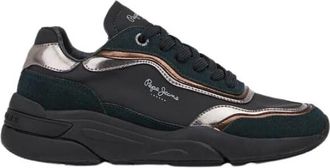 Pepe Jeans London Sneakers - Heren - Sneakers - Zwart - 37 EU - Schoenen