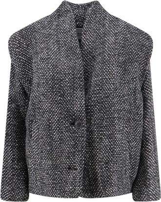 Isabel Marant Tweed Jas - Dames - Blazers - Grijs - 2XS - Tweed - Jassen