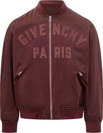 Givenchy Couture Seam embroidered logo bomber jacket