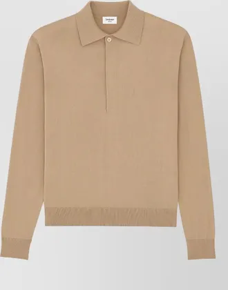 Saint Laurent silk polo shirt
