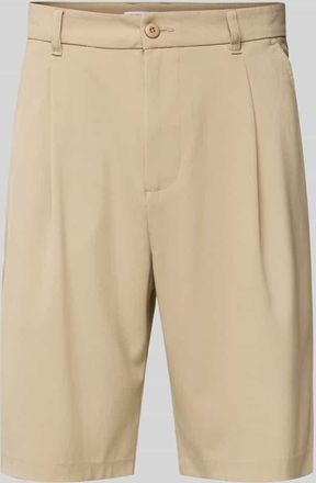 Review Tailored Fit Shorts mit Bundfalten in Beige, Gr&ouml;&szlig;e XXL