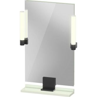 Duravit Duravit - Espejo Sivida, Negro Diamante Mate, 450x36x650mm, Luz