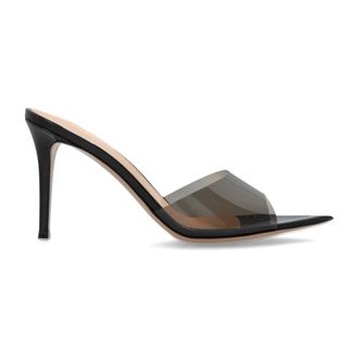 Gianvito Rossi Elle 85 - Dames - Muiltjes - Zwart - 37 EU - Leer - Schoenen