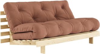 Karup Design Design - Roots Schlafsofa, 160 x 200 cm, Kiefer natur / clay brown (759)