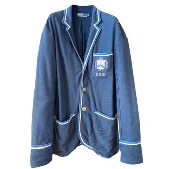 Ralph Lauren Polo Ralph Lauren Navy Embroidered Jersey Jacket Size L