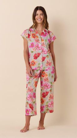 The Cats Pajamas Voile Capri Set in Clementina at Nordstrom, Size X-Small