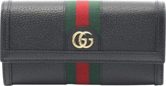 Gucci Pre-owned Vintage GG Marmont Lange Portemonnee - Dames - Vintage Accessoires - Zwart - ONE Size - Vintage