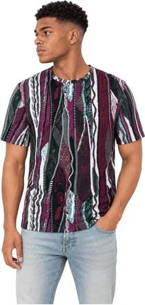 Carlo Colucci T-shirt Knit Print Story - - Tops - Uomo - Multicolore - L