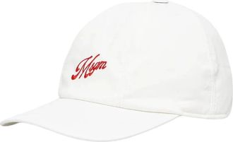 Msgm Baseball Cap - Dames - Petten - Wit - ONE Size - Katoen - Accessoires