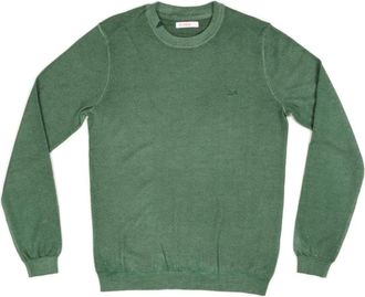 Sun 68 Vintage Ronde Effen Hoodies - Heren - Ronde hals truien - Groen - 3XL - Polyester - Truien & Vesten